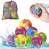 Wasserball 8 Stück, Wasserspielzeug Kinder, Wasserbomben Wiederverwendbar,...