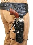 TREE OF LEATHER Old Western Cowboy-Gürtelholster, Pistolenhalter, Leder,...