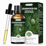 Migcaput Zedernholz Ätherisches Öl 100ml, 100% Naturrein Zedernholzöl...
