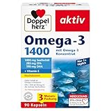 Doppelherz Omega-3 1400 mg - Hochdosiertes Omega-3-Konzentrat plus Vitamin...