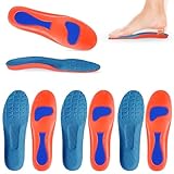 4-Paare Orthopädische Einlagen, Bequeme Einlegesohlen Herren Damen,...