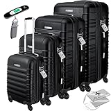 KESSER® 4pcs Hartschalenkoffer Reisekoffer Set Trolley Koffer inkl....