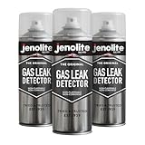 JENOLITE Gasleckdetektor-Spray, 3 x 500 ml, nicht brennbar und nicht...