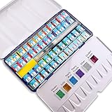 rokrist Aquarellfarben Set in Künstlerqualität, Hochwertige 48 Farben...
