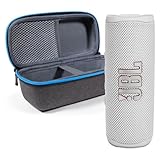 JBL Flip 6 (Weiß) + Bundle mit divvi! Hartschalenhülle (Schwarz)