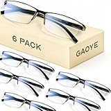 Gaoye 6 Pack pack Lesebrillen herren/damen mit blaulichtfilter Augenoptik...