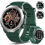 Atheewon Militär Smartwatch Herren Damen, Grün(2026)