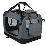 EUGAD Hundebox, Hundetransportbox faltbar Hundetasche, Transportbox für...