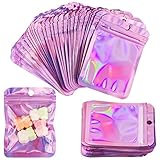 Mylar Folienbeutel Folienbeutel Geruchssichere,100 Pieces Aluminiumfolie...