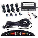 Kit 4 Sensoren als Einparkhilfe für Auto mit LED-Display und akustischem...