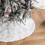 Weihnachtsbaum Decke Weiss,78CM Weihnachtsbaumdecke,Weihnachtsbaum Decke...