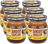 MAGGI Rinder Bouillon, pastöse Rinderbrühe im Glas, schonend eingekocht,...