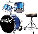 Music Alley Junior Drum Kit for Kids with Kick Drum Pedal, Drum Stool &...