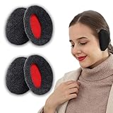 MOAZIFI 2 Paar Polar-Fleece Ohrenwärmer - Ohrenschützer für Damen und...