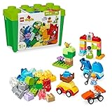 LEGO DUPLO Classic Steinebox Autos und LKWs, Spielset mit Fahrzeugen für...