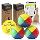 Diabolo Freizeitsport Jonglierbälle 3er Set, 62mm Jonglierball mit...