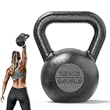 PROIRON Kettlebell Professional Kugelhantel aus Gusseisen, 12kg Gewichten...