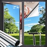 Zindoo Spiegelfolie Fensterfolie Fenster UV-Schutz Tageszeit...