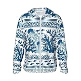VOSERY Sea Underwater Jellyfish Sonnenschutz-Kapuzenjacke mit...