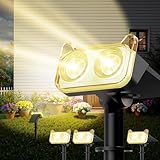 GEARLITE Solarlampen für Außen Garten, Solar LED Strahler Außen mit 2200...