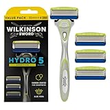 Wilkinson Sword - Hydro 5 Sensitive Rasierer für Männer, Rasiergriff + 4...