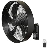 sygonix Wandventilator 50 W (L x B x H) 450 x 450 x 355 mm Schwarz (matt)