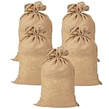 XINGGANG Jutesäcke 105 x 60 cm - 5er Set, Jutesack Universal, 50 kg...