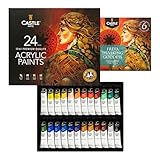 Castle Art Supplies Acrylfarben-Set, 24 x 12 ml, günstiges Anfänger-Set...