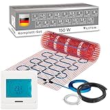 VILSTEIN® Elektrische Fußbodenheizung [150W/m²] - Bodenheizung...