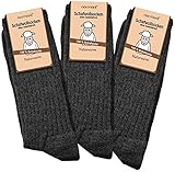 normani 3 Paar Schafwollsocken 100% Schafwolle Norwegersocken Gr. 35-50...