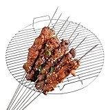 Grill-Grillrost – Edelstahlrost, Barbecue-Runddraht | Kreisförmige...