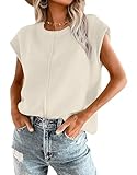 Oyamiki Causal Pullunder Damen Oversize Lässig Sommer Top Leichtgewichtig...