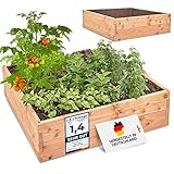 Truly Timber® Premium Hochbeet Holz – [Komplettpaket] Erweiterbar,...