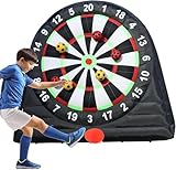Outdoor Kick-Dart-Brettspiel – Aufblasbare Fußball-Dartscheibe mit 8...