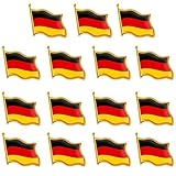15 Stück Deutschland Anstecker, Deutschland Pin, Fahnen-Design...