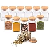 EVADUESS Gewürzgläser mit Holzdeckel, 150ml x 12, Aufbewahrungsgläser,...
