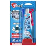 FINAL Sanitär Silikon 1x50ml - Wasserfester Dichtstoff in Profiqualität,...