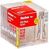 fischer Spreizdübel SX Plus 8 x 40 in der attraktiven Aktionsbox, Dübel...