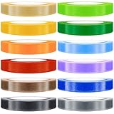 12 Farben Satinbänder 10mm X 22m Geschenkband Set Geschenkbänder zum...