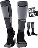 Reamphy 2 Paar Merinowolle Skisocken Herren & Damen,Wintersocken Warme...