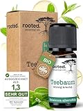 rooted.® BIO Teebaumöl [100% NATURREIN] – Ätherisches Öl für...