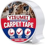 YISUMEI Doppelseitiges Klebeband Extra Stark 24mm x 25m Teppichklebeband...