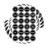 Sosoport 6 Bögen Abnehmbare Gewürzetiketten Rund 35cm Selbstklebend für...