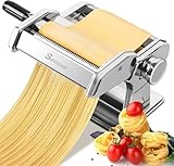 Nudelmaschine Pasta Maker Edelstahl Frische Manuell Pasta Walze Maschine...