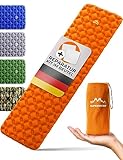 ALPENWERT® Isomatte Outdoor [Kleines Packmaß & Ultraleicht] Luftmatratze...