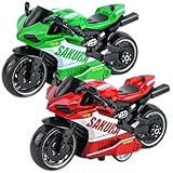Danbghyuo 2PCS Legierung Motorrad Spielzeug,Fahrzeug Spielzeug,Motorrad...