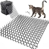 12 Stück Dornengitter Gegen Katzen 15x20cm Katzenabwehr Matte Mit Spikes...