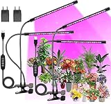 FECiDA 2-Pack 2-Head Pflanzenlampe LED, Vollspektrum Wachstumslampen für...