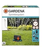 Gardena Sprinklersystem Komplett-Set mit Versenk-Viereckregner OS 140:...