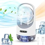 Diealles Shine Mini Luftkühler, 4-in-1 Persönlich Mobile Klimageräte,...